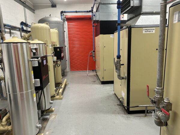 Air compressor installation at PPG